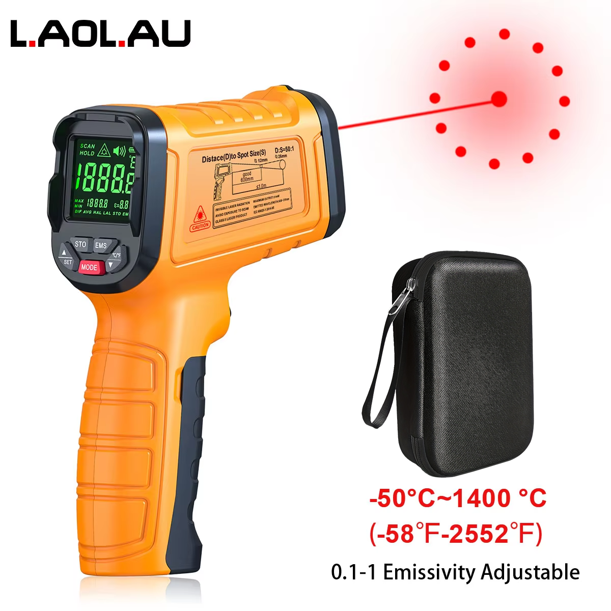 Industrial Laser Temperature Gun - DT1000 DT1600 Infrared Thermometer Professional 13