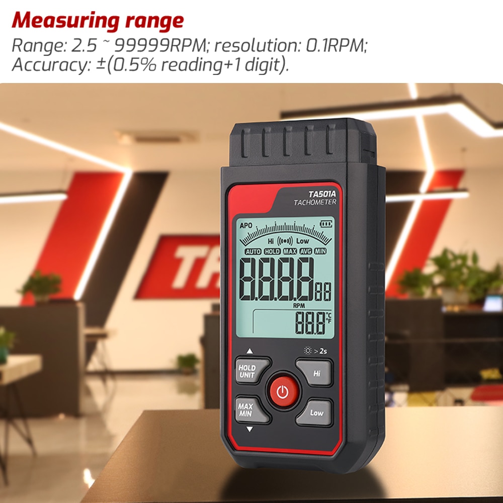 TA501A Laser Tachometer Up to  - Industrial Laser Tachometer บทวิจารณ์และราคา