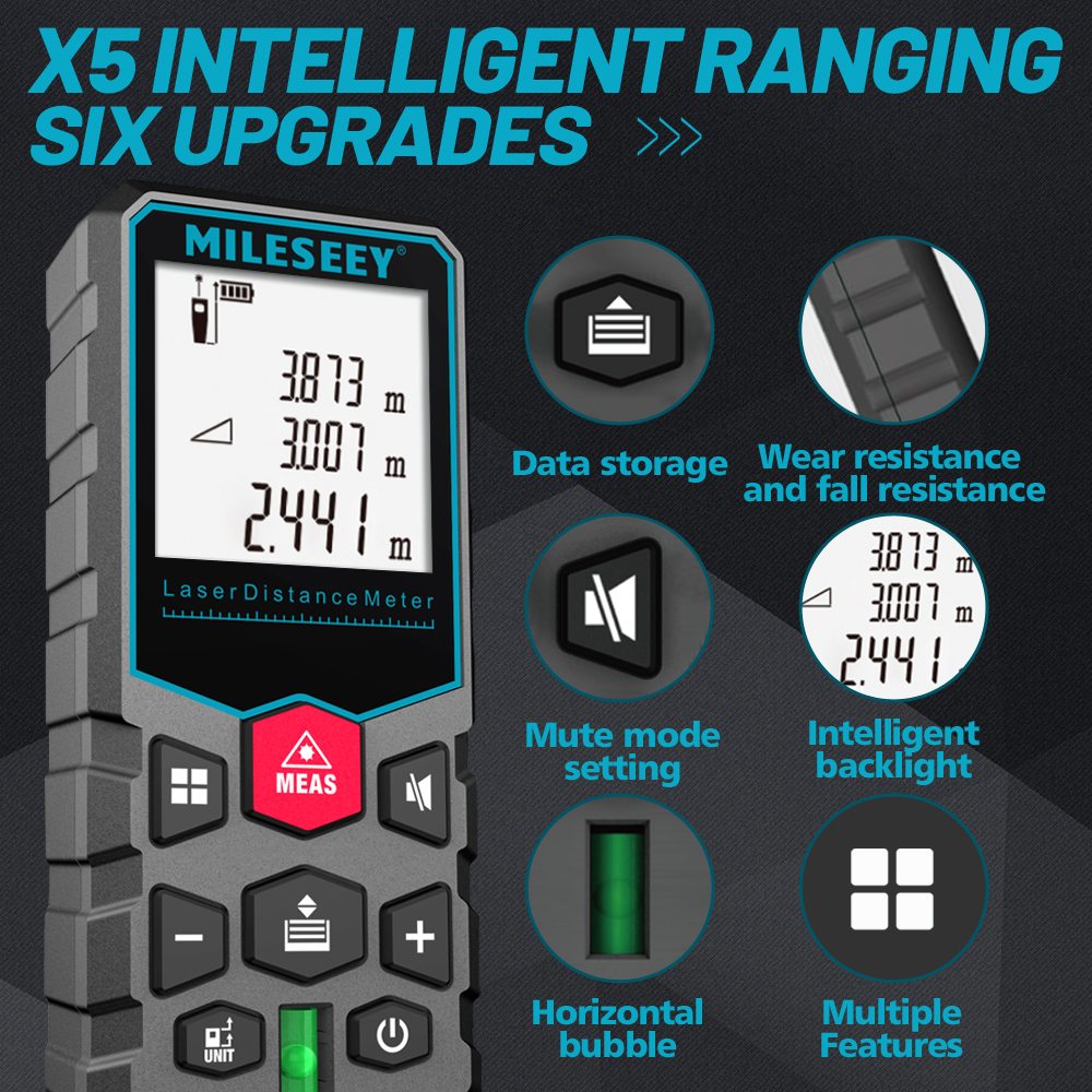 Mileseey X5 S6 Laser Tape Meas - Industrial Laser Sensor บทวิจารณ์และราคา
