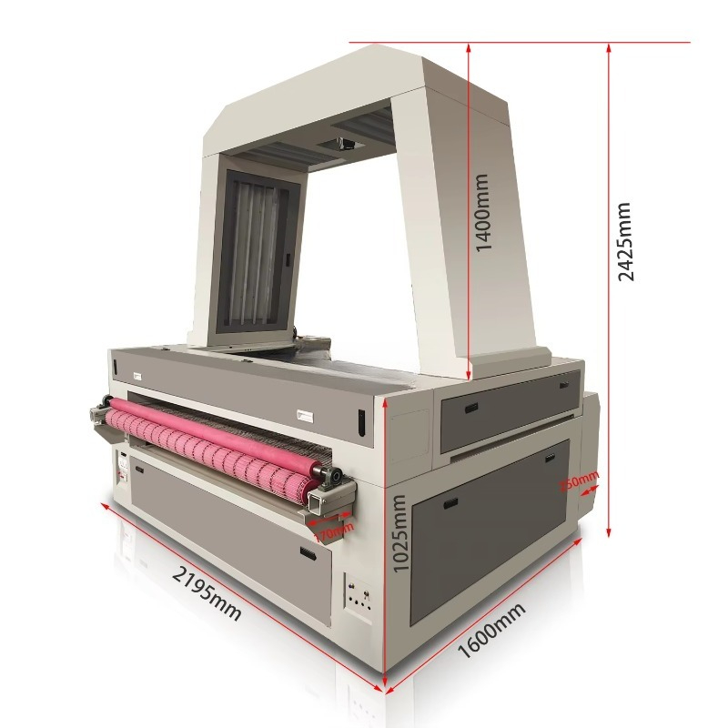 1610 CCD Camera Laser Cutting  - Industrial Laser Fabric Cutting Machine บทวิจารณ์และราคา