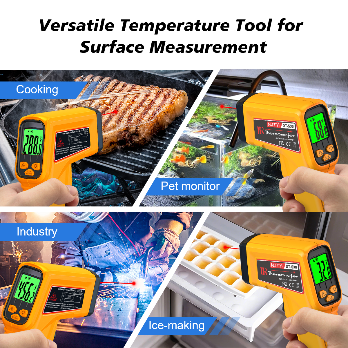 NJTY Infrared Thermometer Lase - Industrial Laser Temperature Gun บทวิจารณ์และราคา
