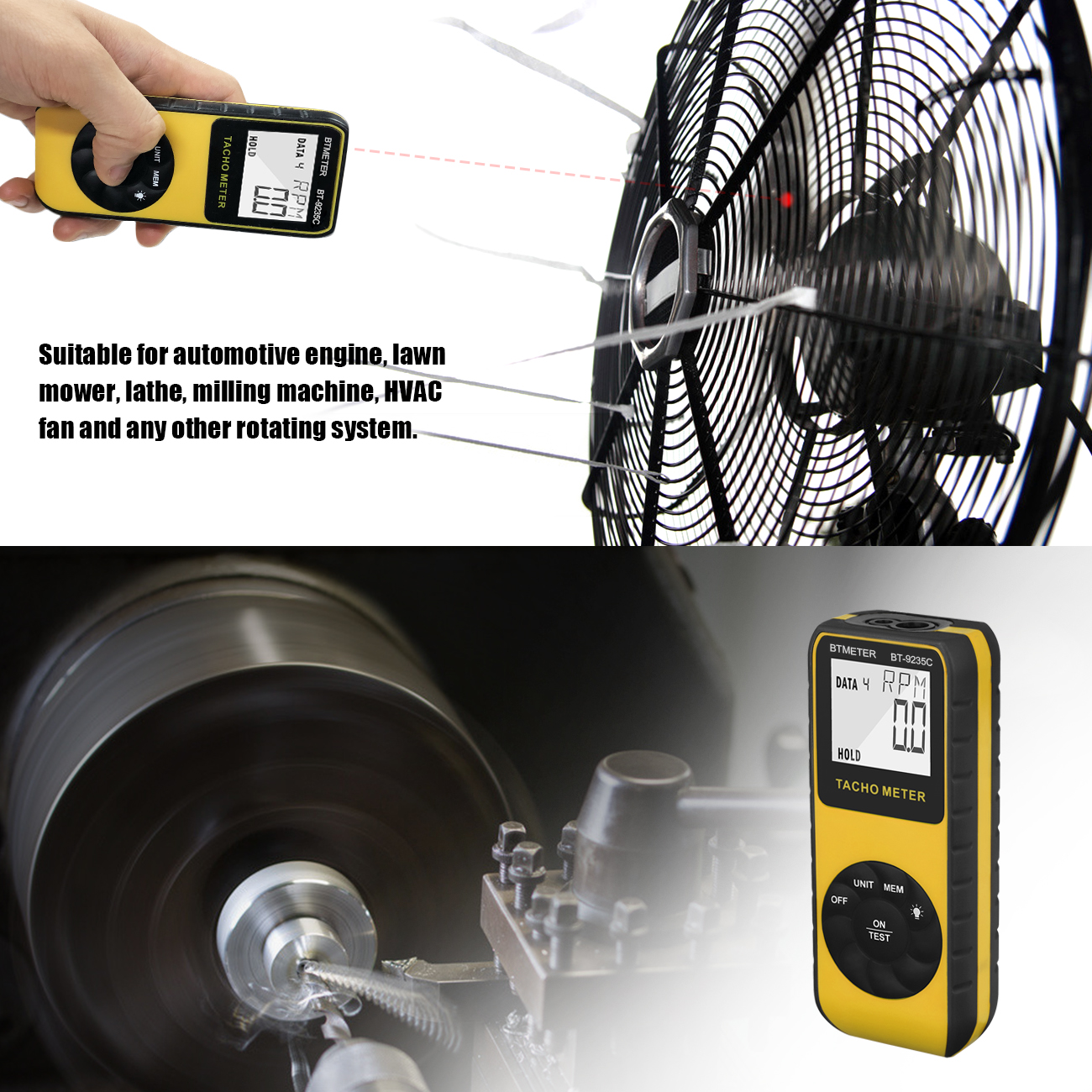 Digital Laser Tachometer Non C - Industrial Laser Tachometer บทวิจารณ์และราคา