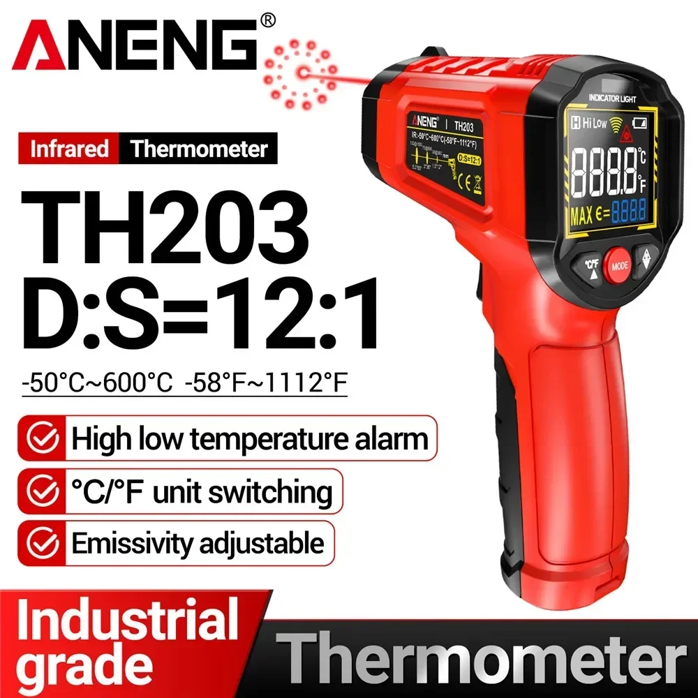 Infrared thermometer -50℃~600℃ - Industrial Laser Temperature Gun บทวิจารณ์และราคา