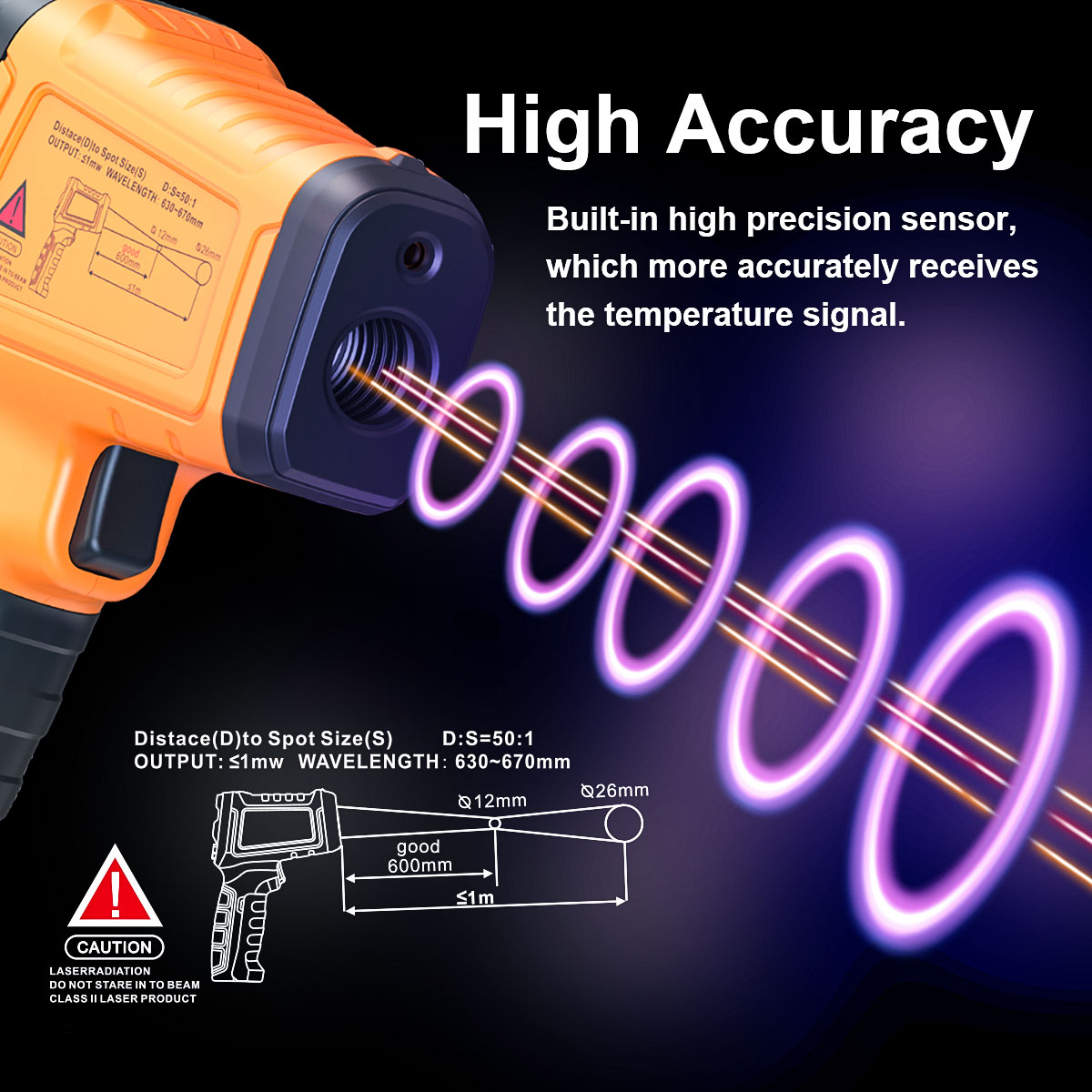 DT1000 DT1600 Infrared Thermom - Industrial Laser Temperature Gun บทวิจารณ์และราคา