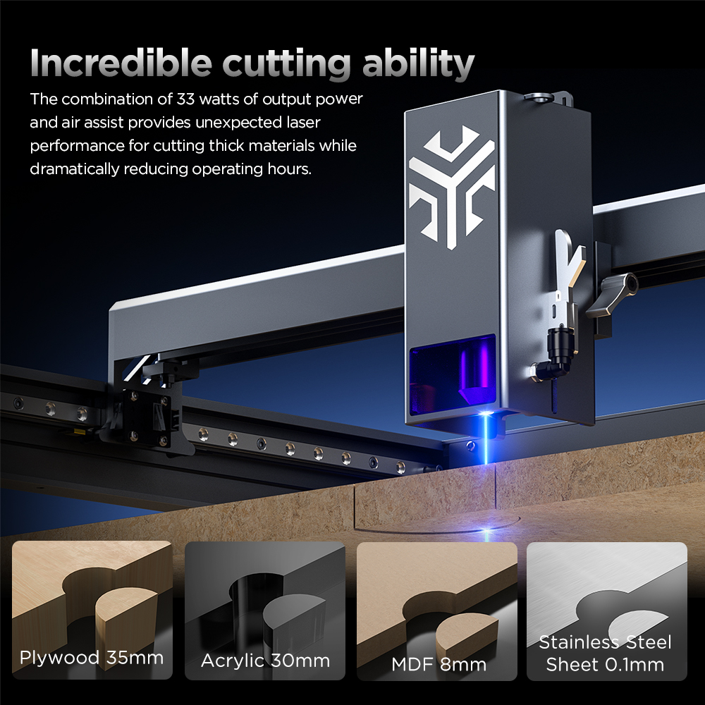ACMER P2 Laser Engraver 33W 20 - Laser Engraving Software บทวิจารณ์และราคา