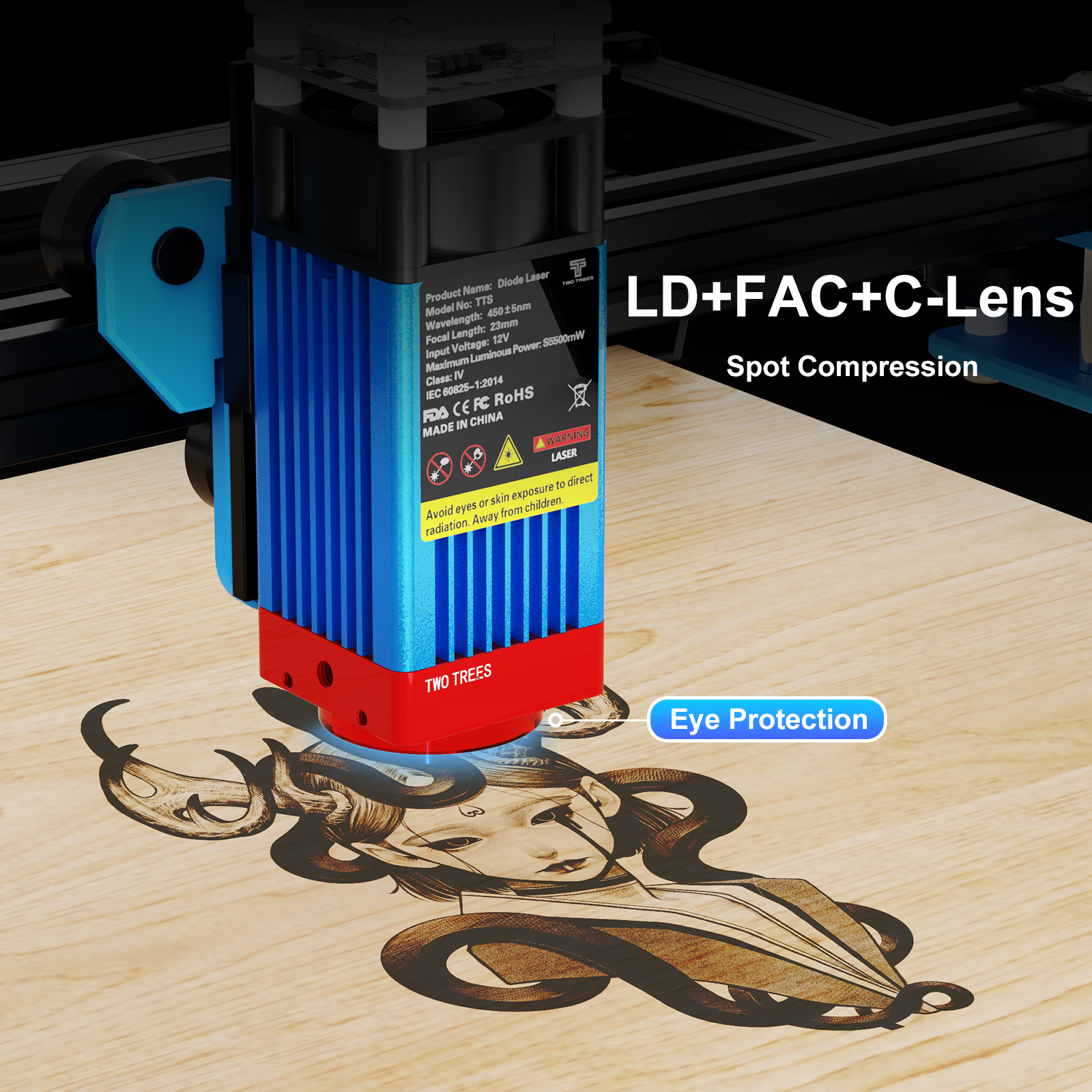 TwoTrees TTS-55 Pro Laser Engr - Industrial Laser Sensor บทวิจารณ์และราคา