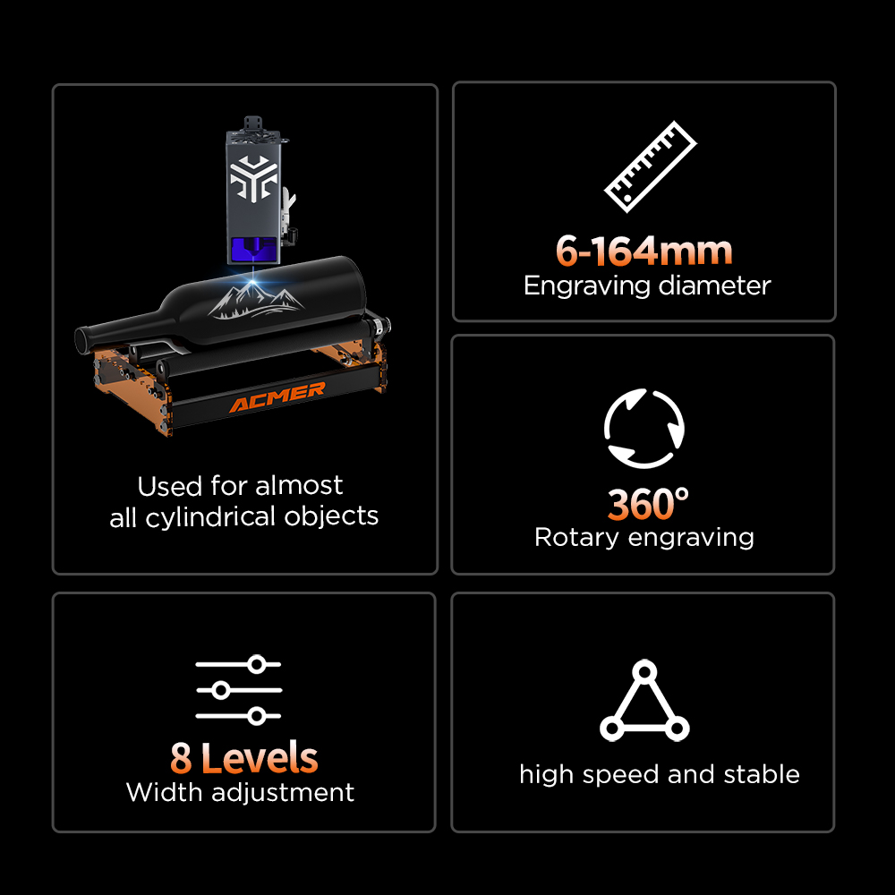 ACMER M3 Laser Rotary Roller 3 - Laser Engraving Software บทวิจารณ์และราคา
