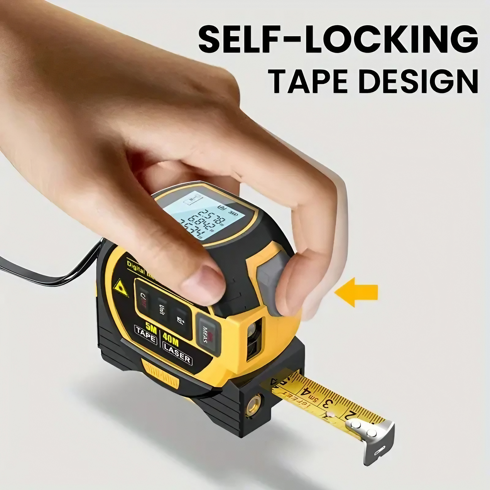 Laser Tape Measure 40M 60M Met - Industrial Laser Sensor บทวิจารณ์และราคา