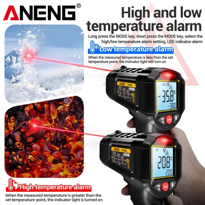 ANENG TH202 Industrial Handhel - Industrial Laser Temperature Gun บทวิจารณ์และราคา
