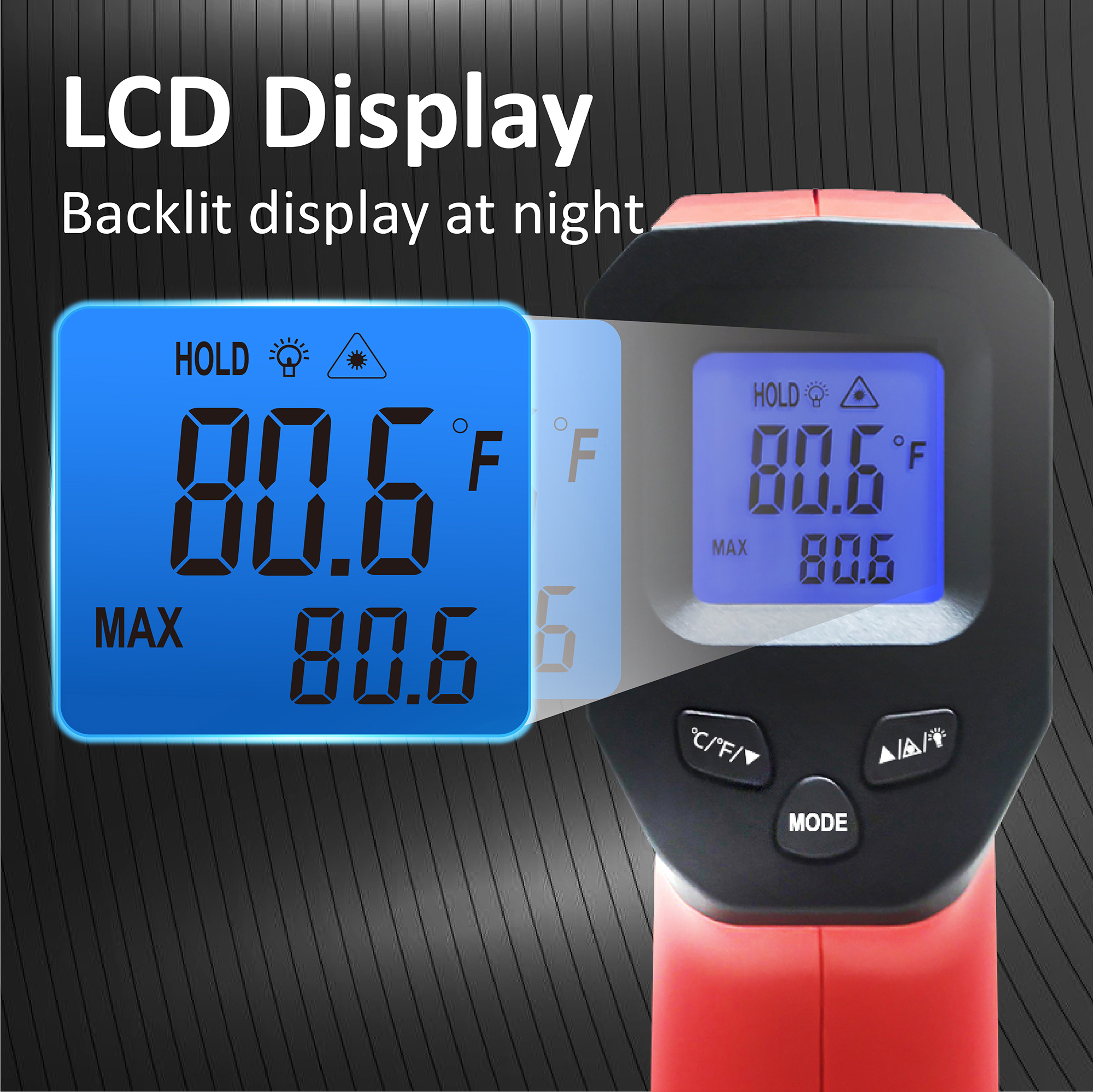 LCD Industrial Electronic Ther - Industrial Laser Temperature Gun บทวิจารณ์และราคา