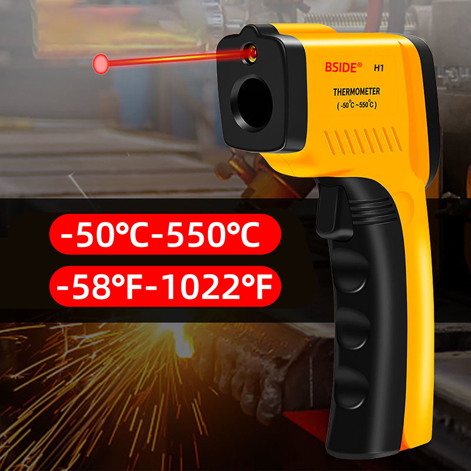 Digital Infrared Thermometer - - Industrial Laser Temperature Gun บทวิจารณ์และราคา