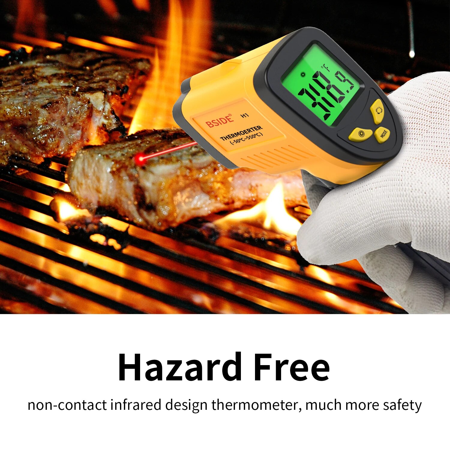 Digital Infrared Thermometer - - Industrial Laser Temperature Gun บทวิจารณ์และราคา