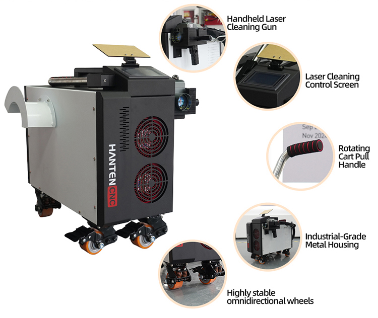 Pulse Laser Cleaner 500W Air C - Industrial Laser Paint Removal บทวิจารณ์และราคา