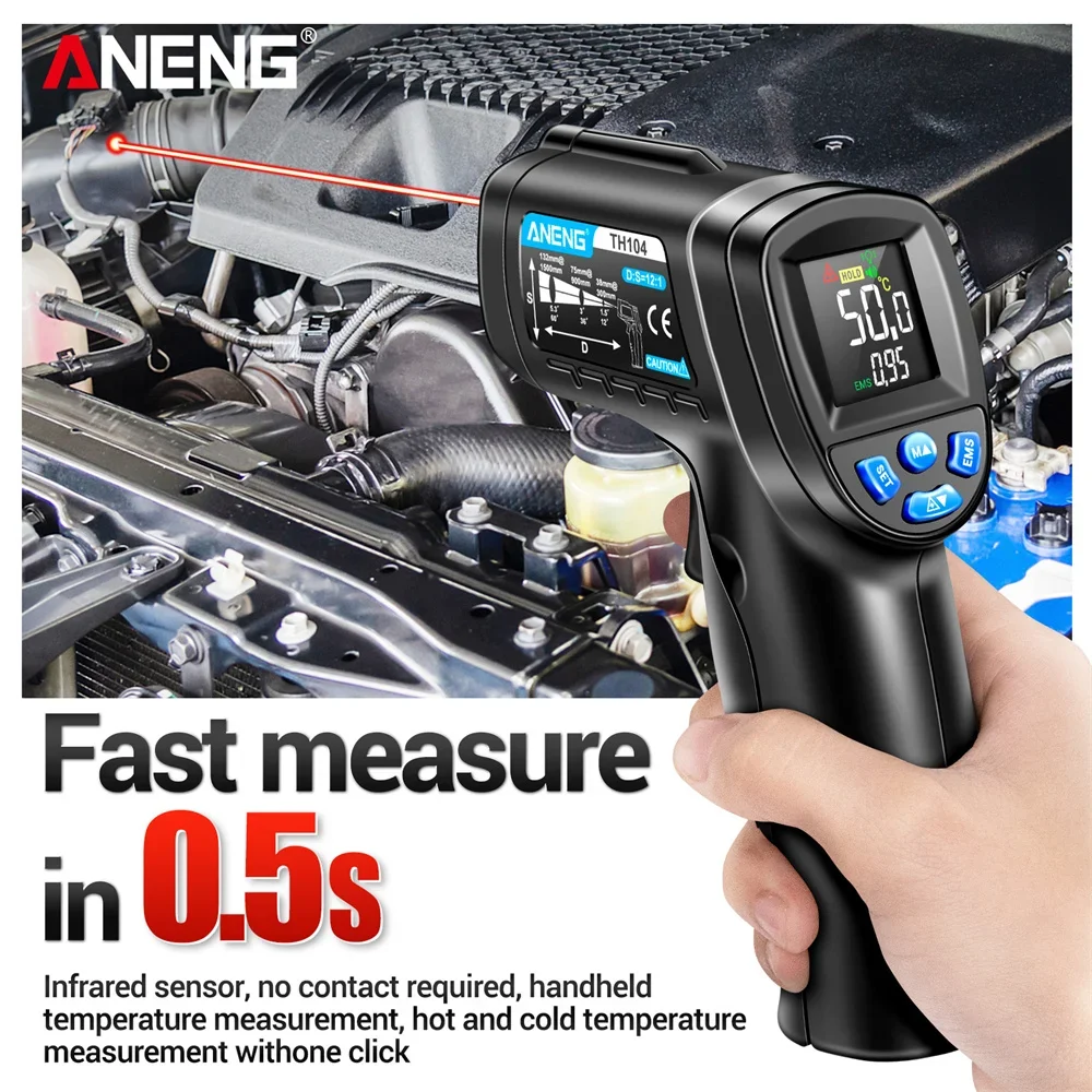 Infrared Thermometer Industria - Industrial Laser Temperature Gun บทวิจารณ์และราคา