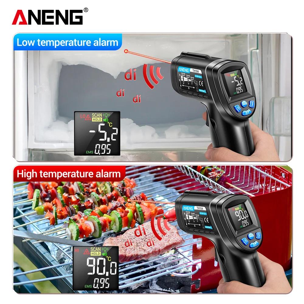 Infrared Thermometer Industria - Industrial Laser Temperature Gun บทวิจารณ์และราคา